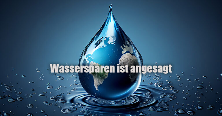 Wassersparen ist angesagt 1