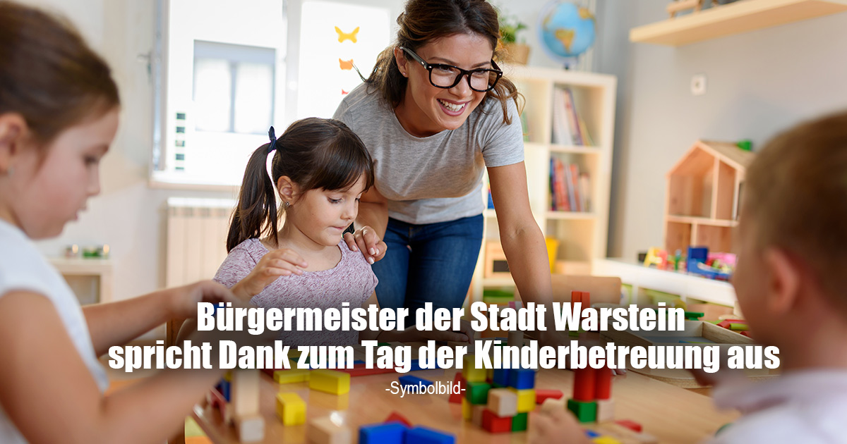 Buergermeister Thomas Schoene Warstein Totallokal Dank an Kinderbetreuung Erzieherinnen Tagespflege