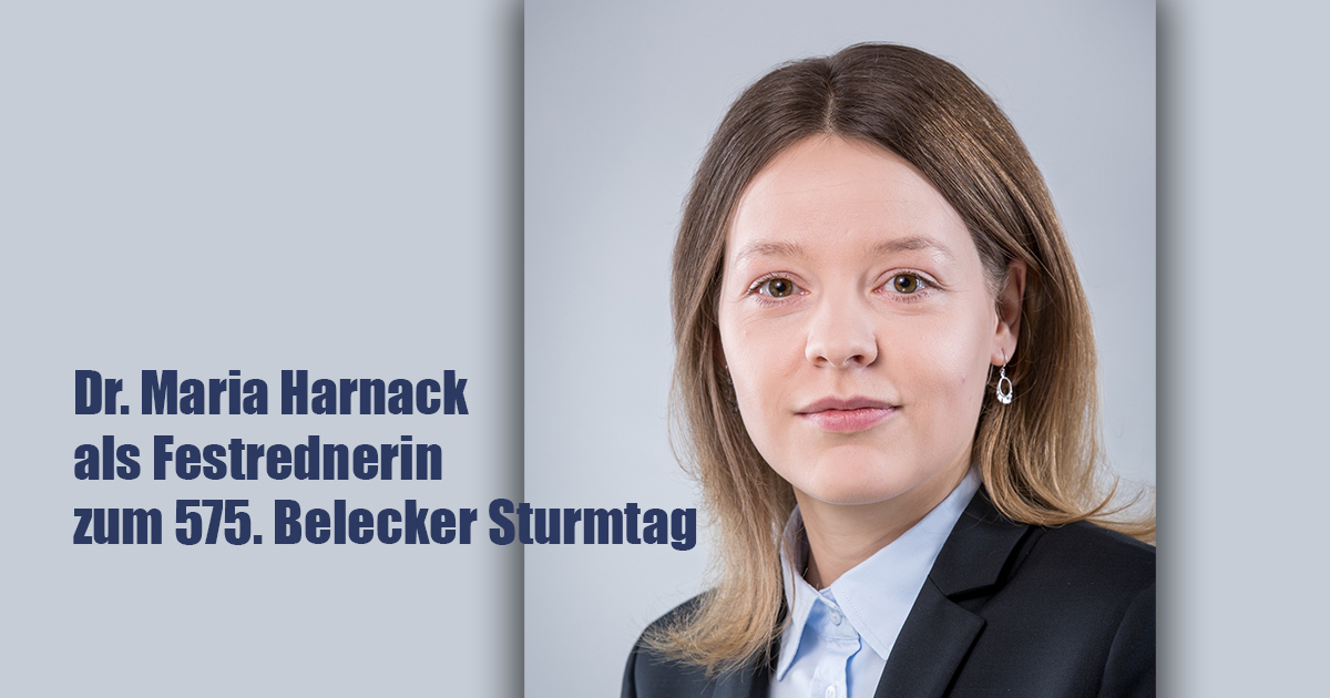 Dr. Maria Harnack als Festrednerin zum 575. Belecker Sturmtag Warstein Totallokal