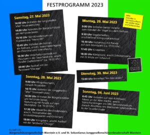Festprogramm Schuetzenfest Warstein 2023 1
