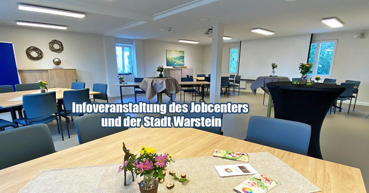 Infoveranstaltung des Jobcenters und der Stadt Warstein