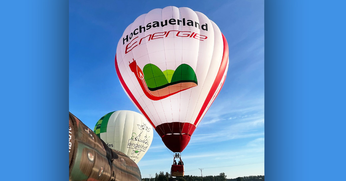 Meschede Warstein Energieballon reist zur Jubilaeums Montgolfiade
