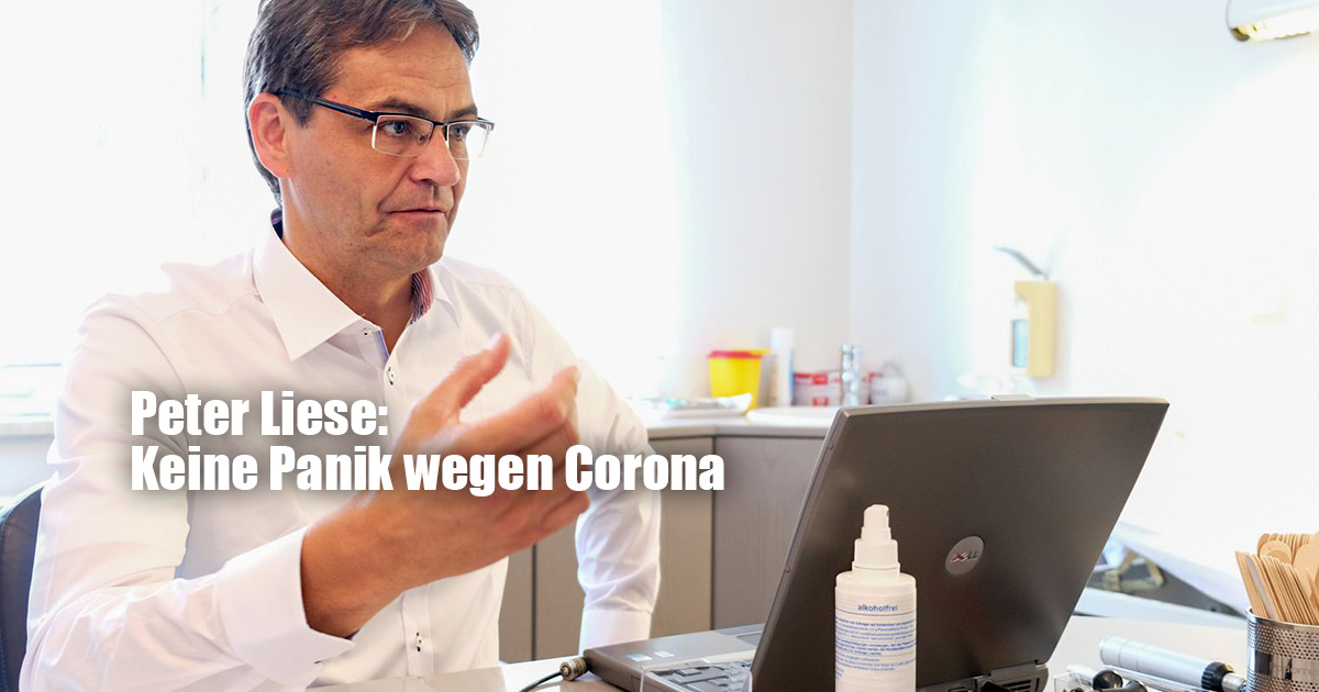 Peter Liese Keine Panik wegen Corona