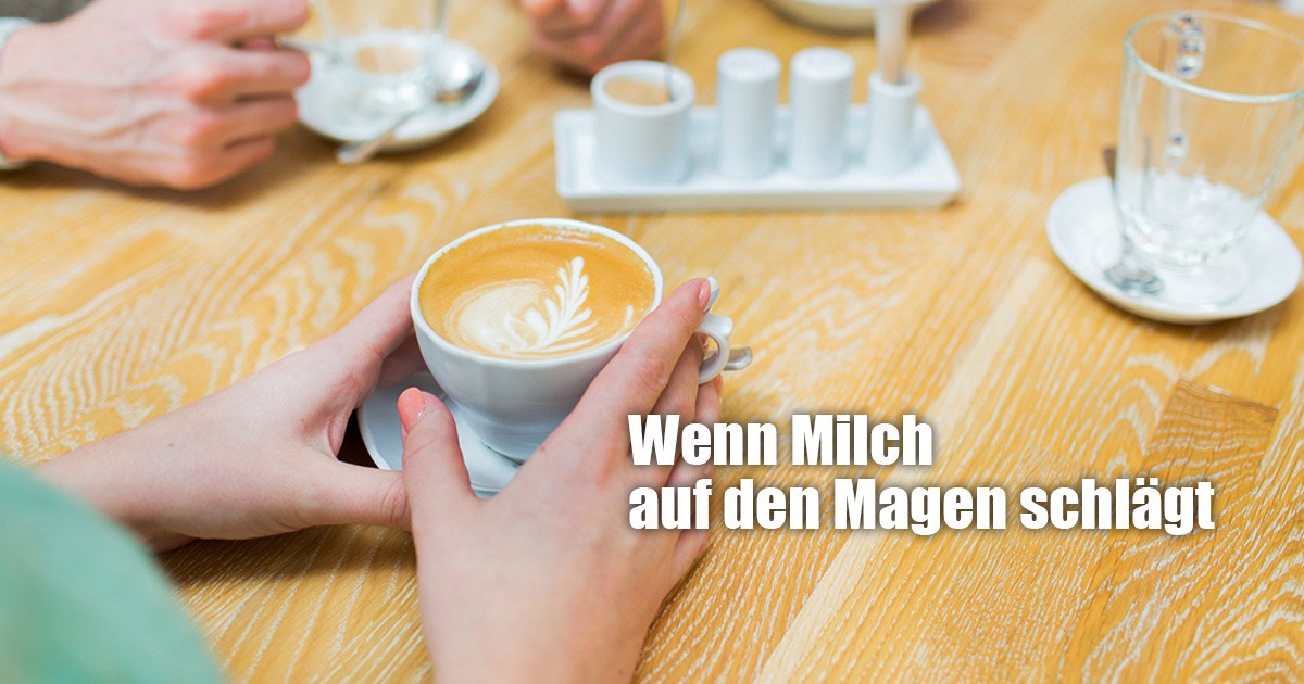 Wenn Milch auf den Magen schlaegt Tasse