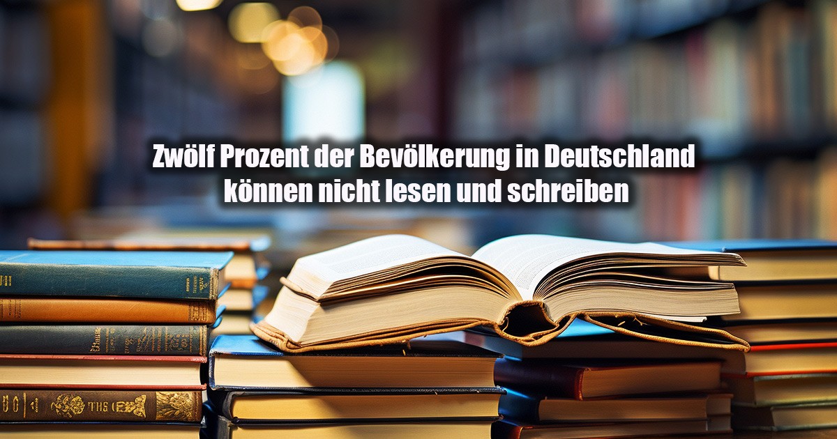 Zwölf Prozent der Bevölkerung in Deutschland können nicht lesen